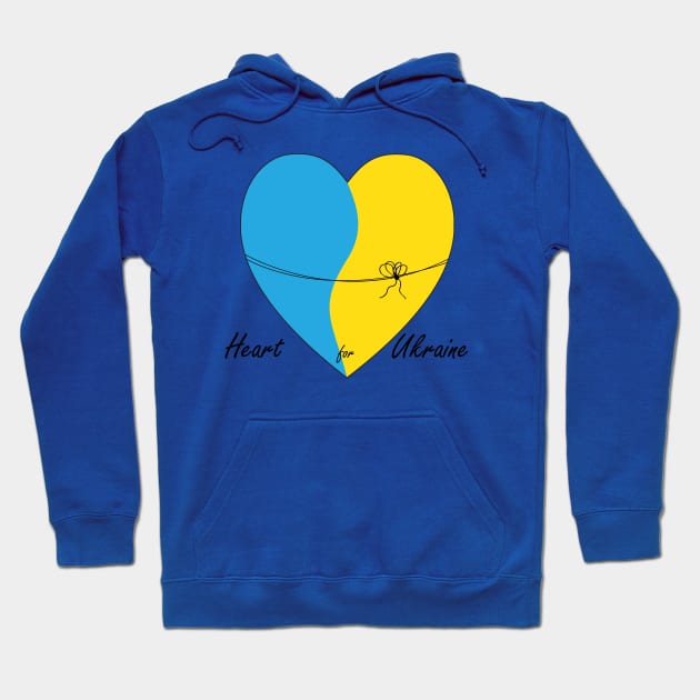 Heart for Ukraine Hoodie by grafart